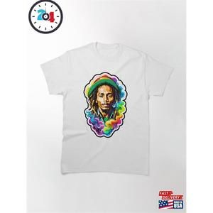 Bob Marley Surrounded By Smoke Classic T-Shirt